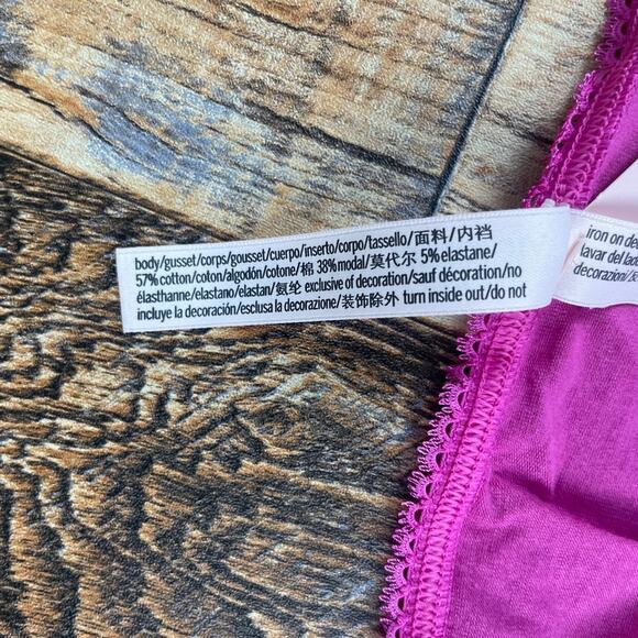 Victoria's Secret Women's XXL Pink Stretch Cotton Modal Elastane Hiphugger Panty - Picture 7 of 15